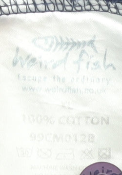 Weird Fish Men's Blue XL Cotton Polo Shirt