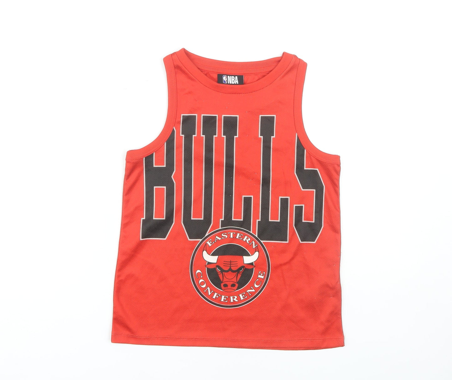 Marks and Spencer Boys Red Basketball Tank Top 6-7 Years