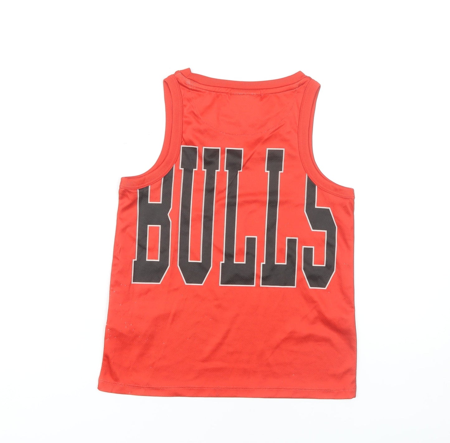Marks and Spencer Boys Red Basketball Tank Top 6-7 Years