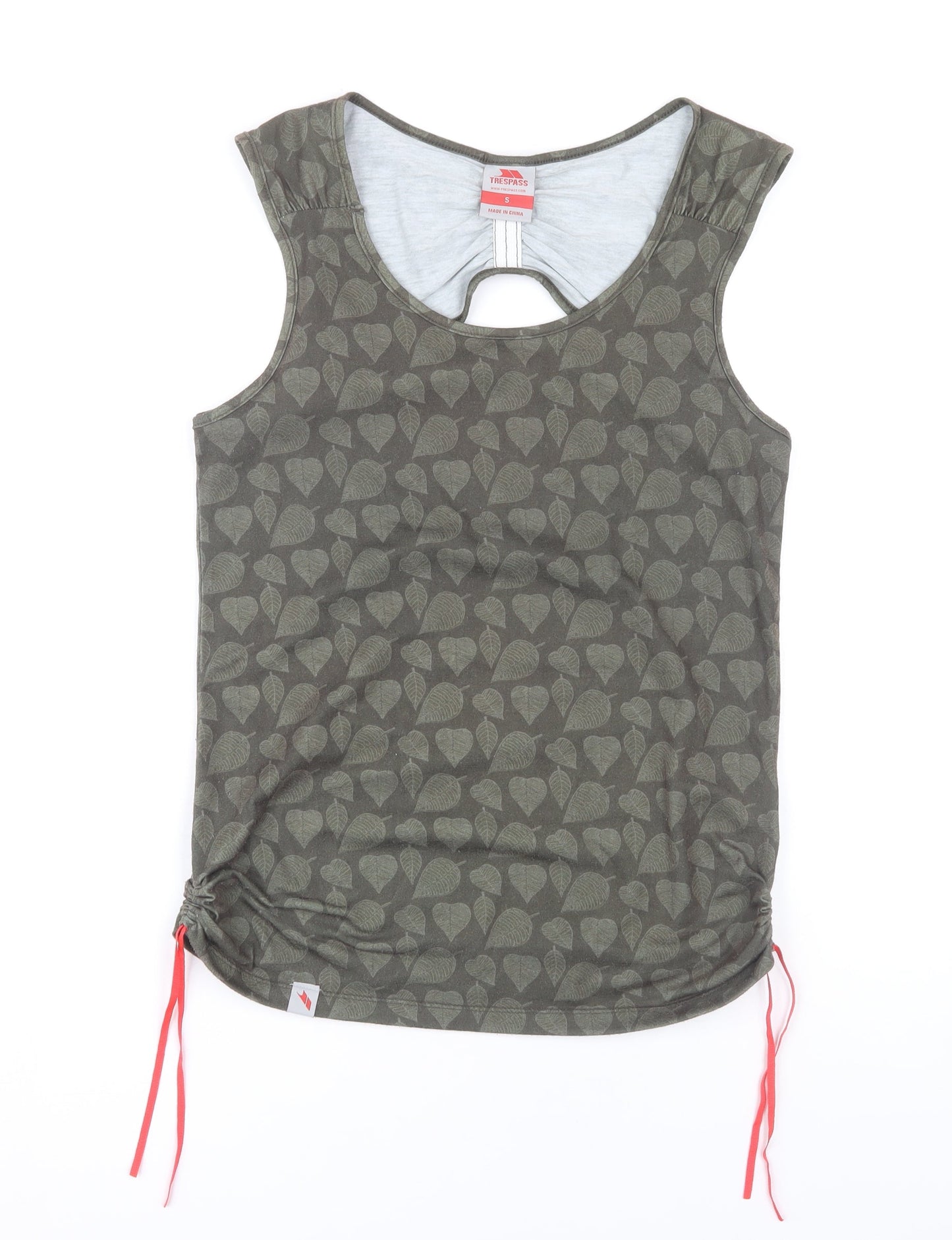 Womens UK Size S Trespass Green Basic Tank