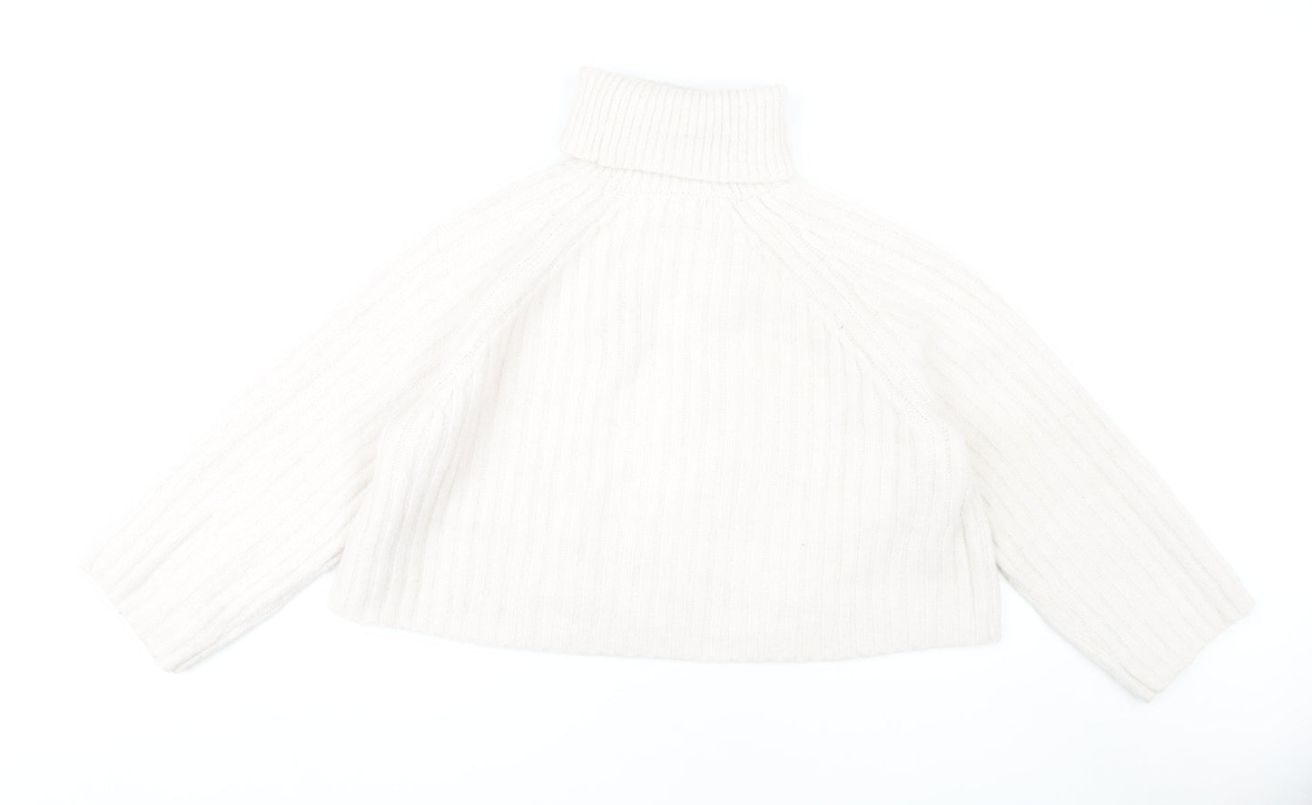 Womens UK Size M Zara White Pullover Jumper