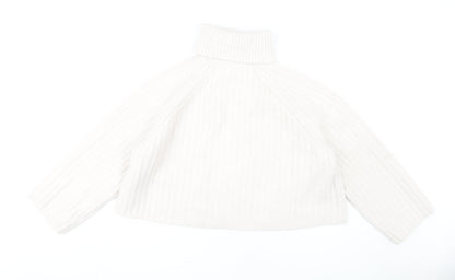 Womens UK Size M Zara White Pullover Jumper