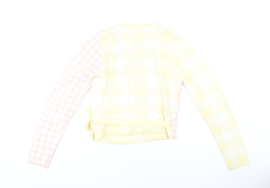 ASOS Design Women's Multicoloured Wrap Jumper - UK 8