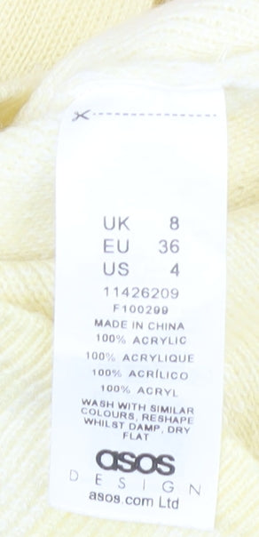 Womens UK Size UK 8 ASOS Design Multicoloured Wrap Jumper