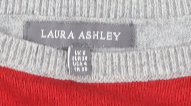Womens UK Size 8 Laura Ashley Red Pullover Jumper