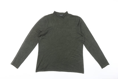 Liverpool Women's Green Mock Neck Pullover Jumper M