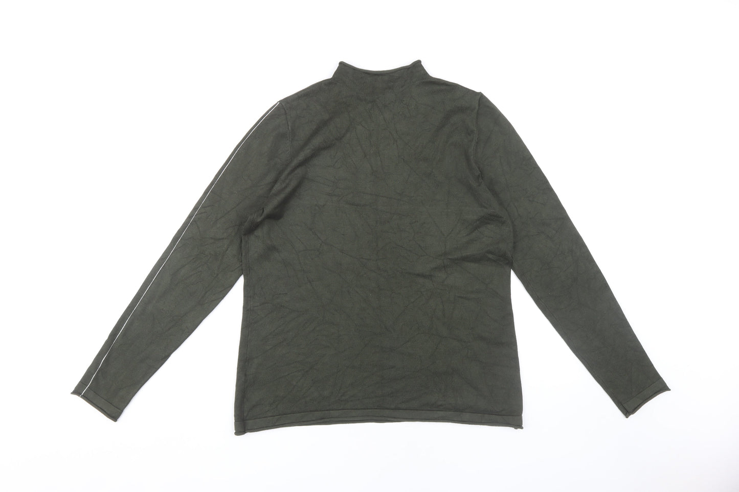 Liverpool Women's Green Mock Neck Pullover Jumper M