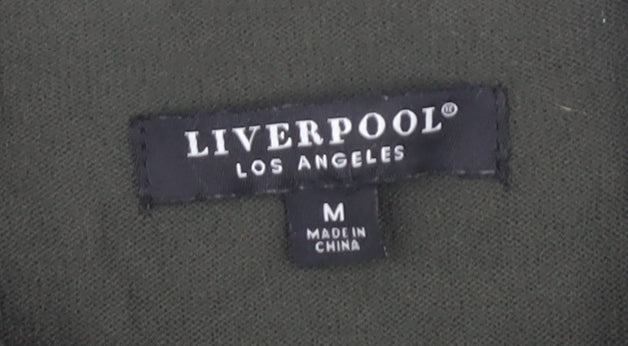 Liverpool Women's Green Mock Neck Pullover Jumper M