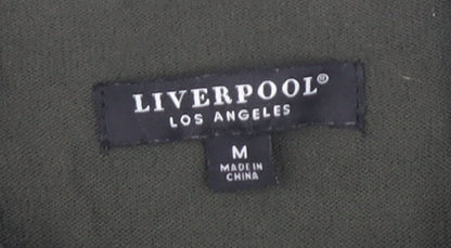 Liverpool Women's Green Mock Neck Pullover Jumper M