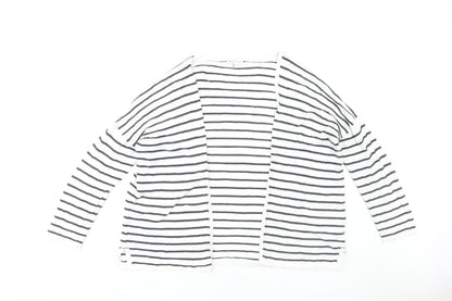Womens UK Size 12 Warehouse White Cardigan Jumper