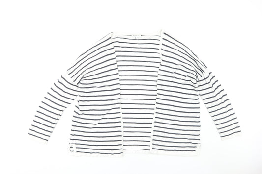 Womens UK Size 12 Warehouse White Cardigan Jumper