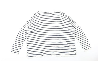Womens UK Size 12 Warehouse White Cardigan Jumper