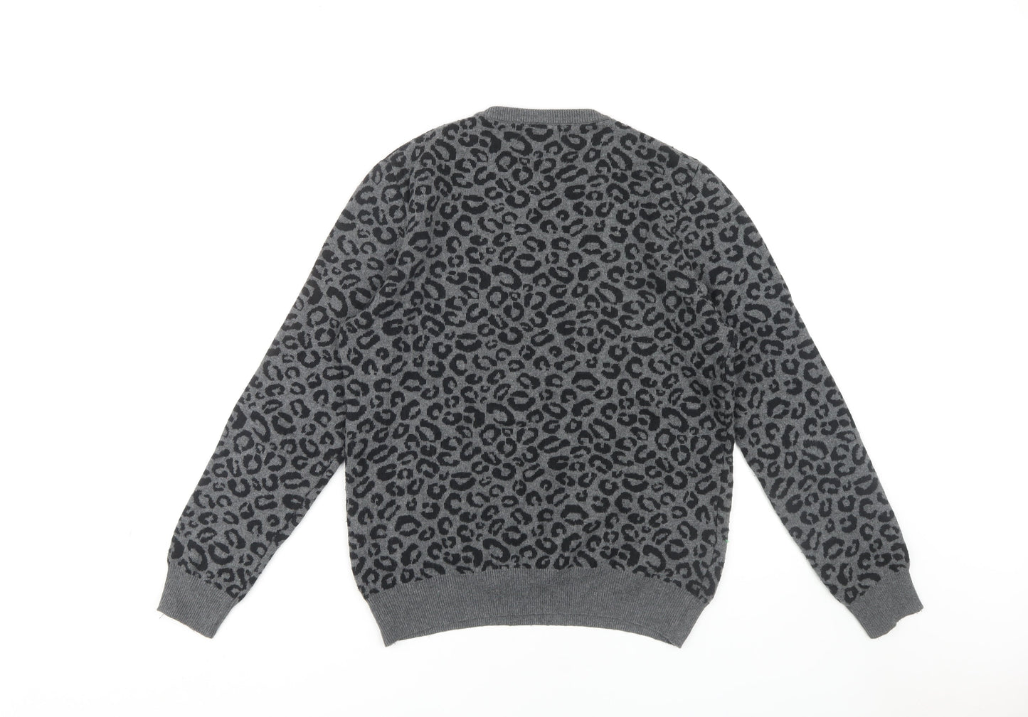 TANGO London Women's Grey Animal Print Jumper S