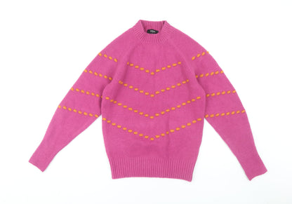 Womens UK Size S Klass Pink Pullover Jumper