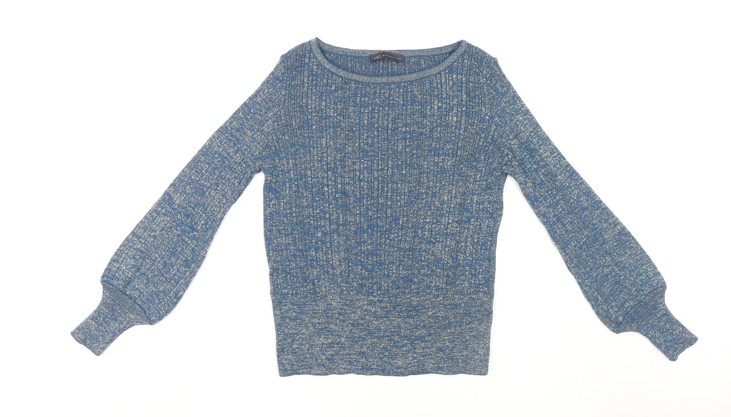 Womens UK Size M Marks and Spencer Blue Pullover Jumper