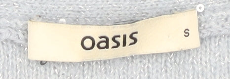 Womens UK Size S Oasis Grey Pullover Jumper