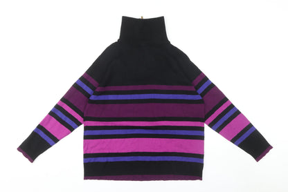 Isle Collection Men's Multicoloured Stripe Pullover M
