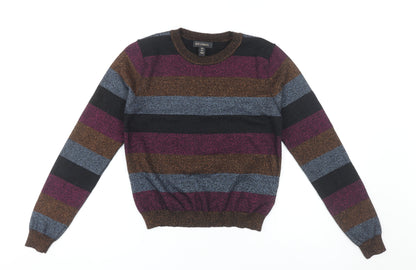 Womens UK Size S QED London Multicoloured Pullover Jumper