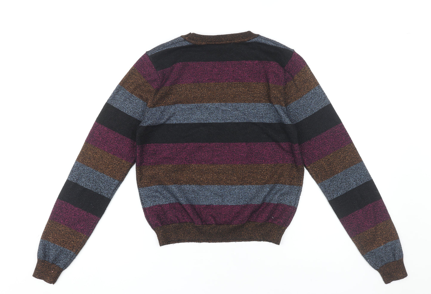 Womens UK Size S QED London Multicoloured Pullover Jumper