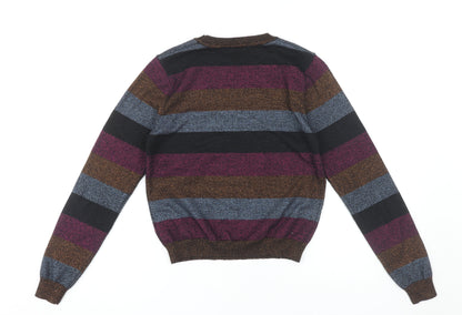 Womens UK Size S QED London Multicoloured Pullover Jumper