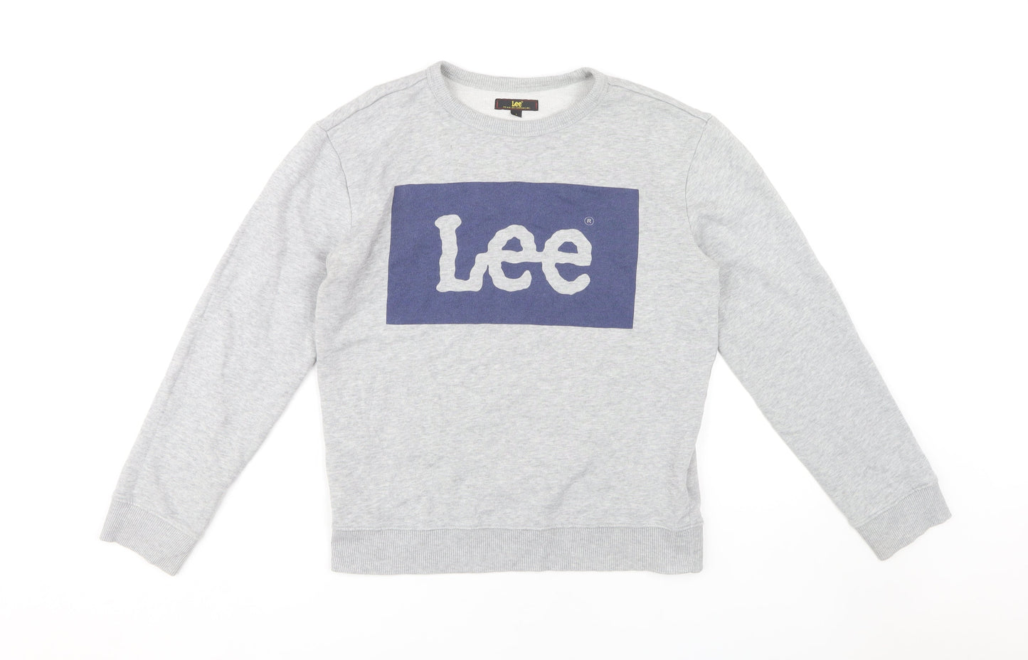 Mens UK Size S Lee Grey Pullover Sweatshirt