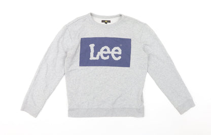 Mens UK Size S Lee Grey Pullover Sweatshirt