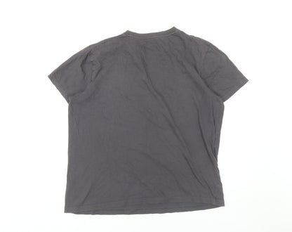 Kin by John Lewis Men's Grey Graphic Print T-Shirt L