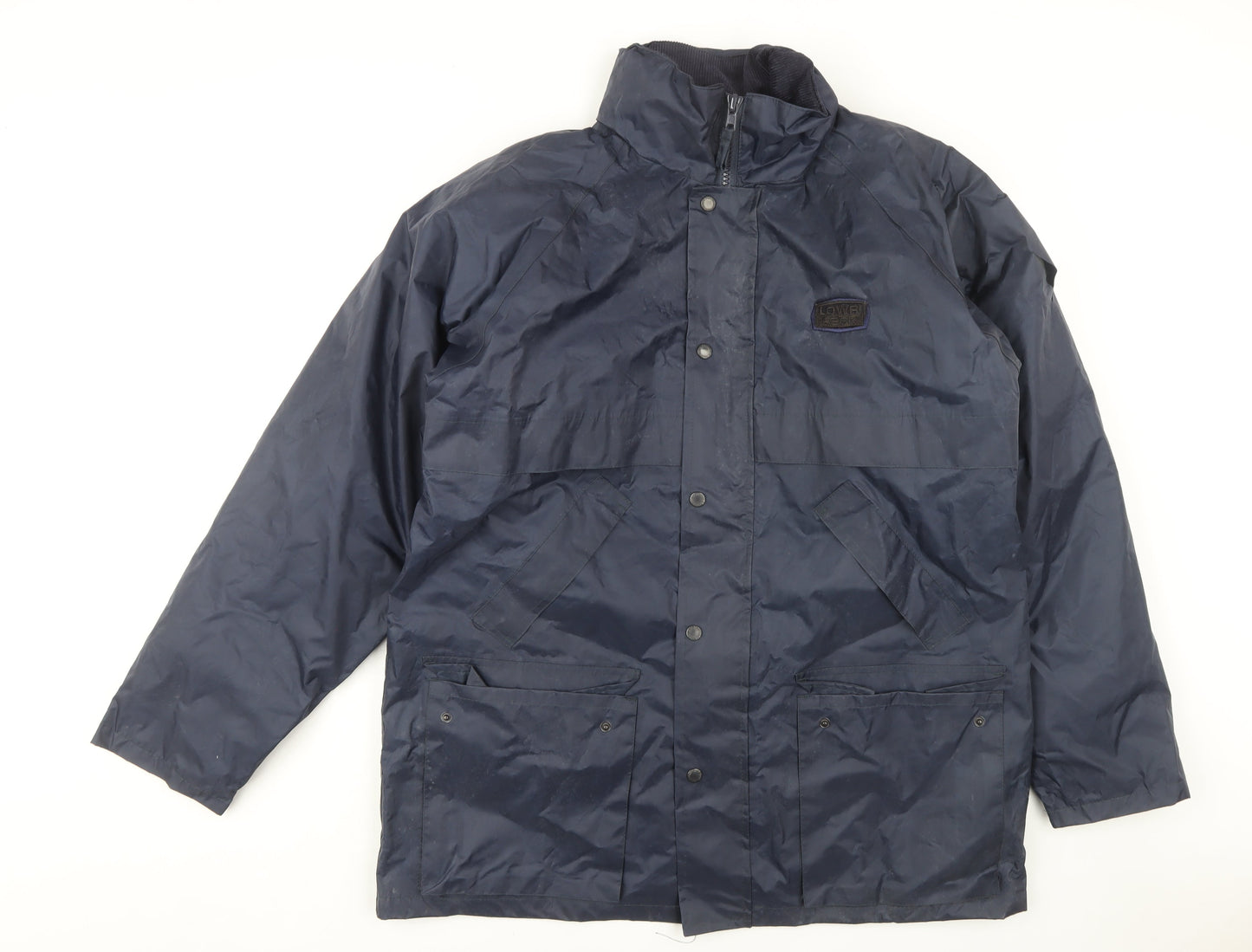 Mens UK Size L Portwest Blue Rain Coat
