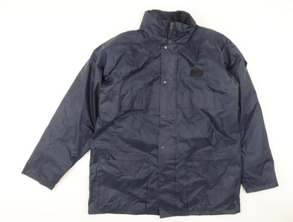 Mens UK Size L Portwest Blue Rain Coat