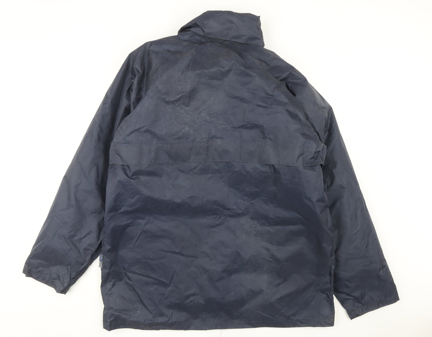 Mens UK Size L Portwest Blue Rain Coat