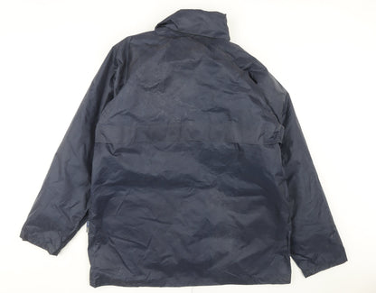 Mens UK Size L Portwest Blue Rain Coat