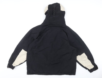 H2O Unisex Black Nylon Puffer Jacket M Waterproof
