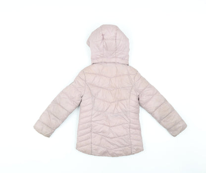Everlast Girls Pink Hooded Puffer Jacket 4-5 Years