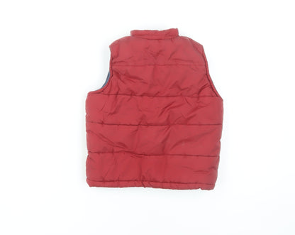 Rebel Active Boys Red Bodywarmer 2-3 Years Sleeveless Jacket