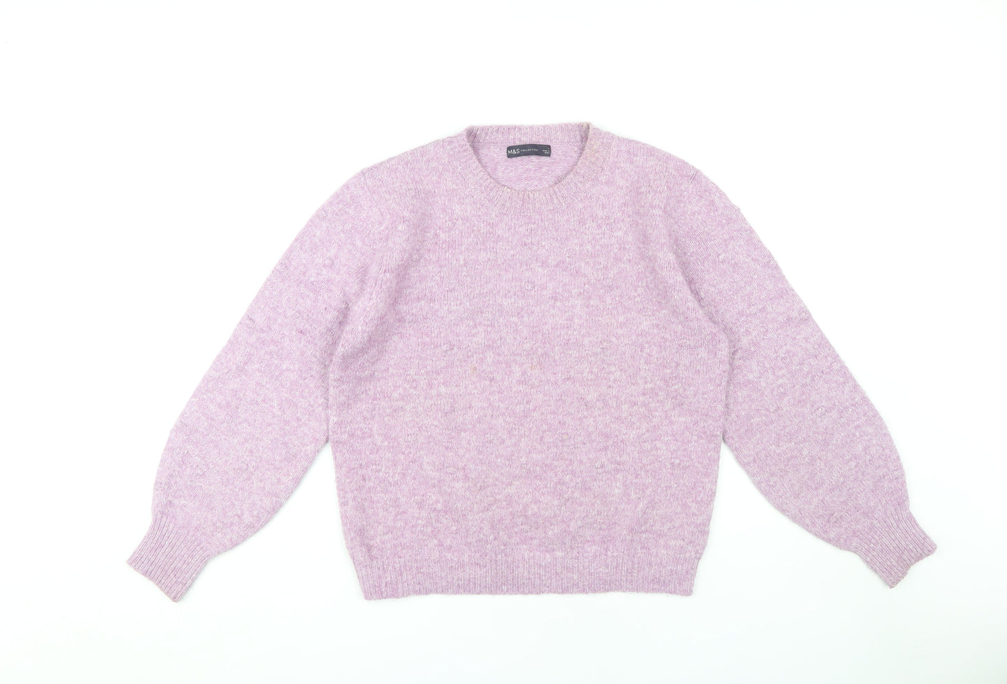 Womens UK Size M Marks and Spencer Purple Pullover Jumper