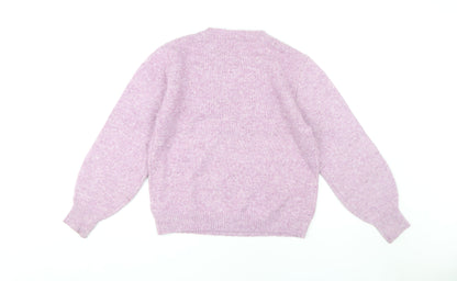 Womens UK Size M Marks and Spencer Purple Pullover Jumper