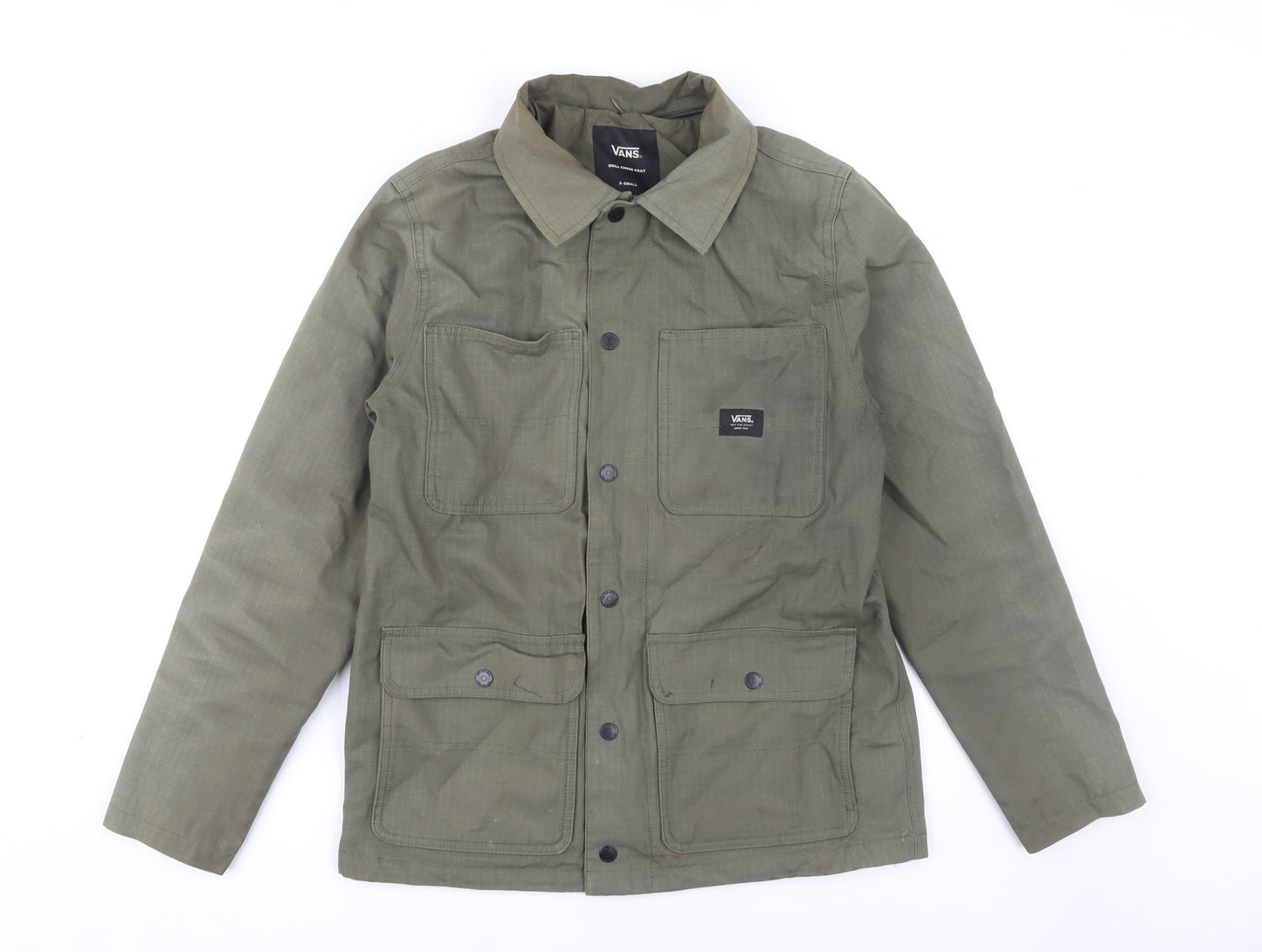 Mens UK Size XS VANS Green Military Jacket