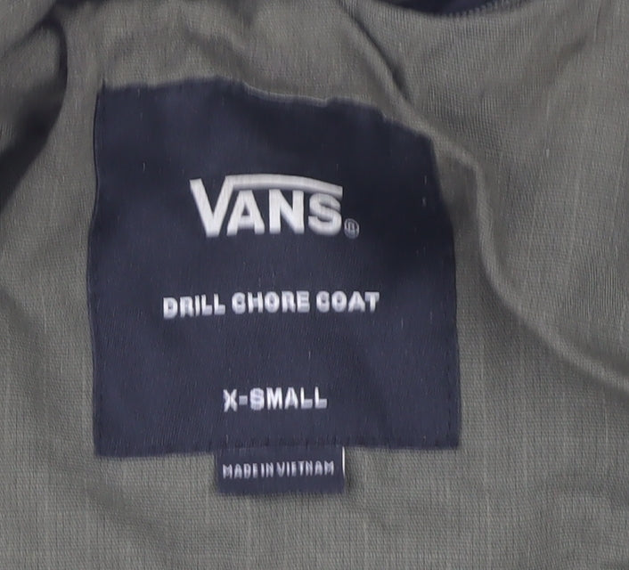 Mens UK Size XS VANS Green Military Jacket