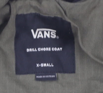 Mens UK Size XS VANS Green Military Jacket