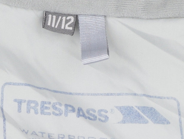 Trespass Boys White Ski Jacket Winter Coat 11-12 Years