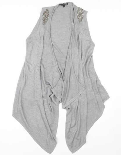 Womens UK Size S Marks and Spencer Grey Cape Jumper