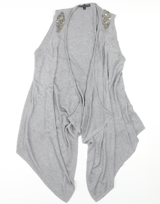 Womens UK Size S Marks and Spencer Grey Cape Jumper