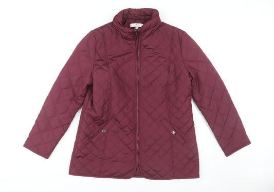 Julipa Women's Red Quilted Jacket Size 12