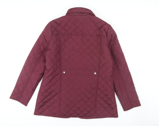 Julipa Women's Red Quilted Jacket Size 12