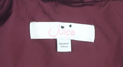 Womens UK Size 12 Julipa Red Quilted Coat