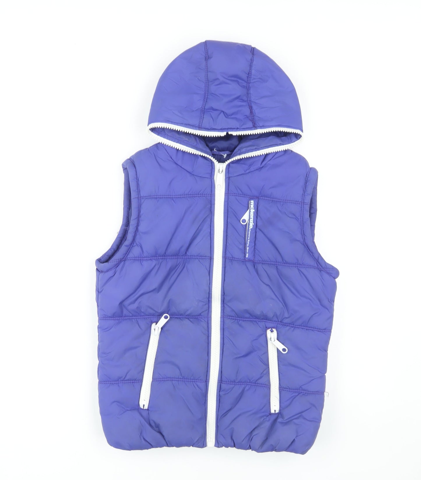 McKenzie Boys Blue Hooded Puffer Jacket 12 Years
