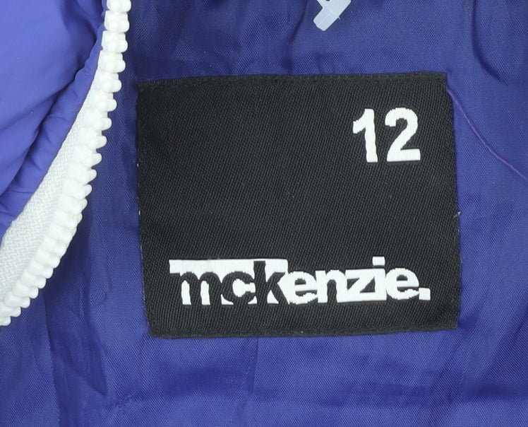 McKenzie Boys Blue Hooded Puffer Jacket 12 Years