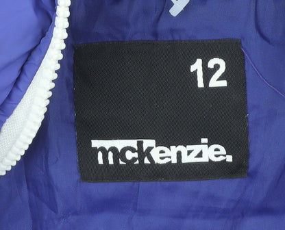 McKenzie Boys Blue Hooded Puffer Jacket 12 Years