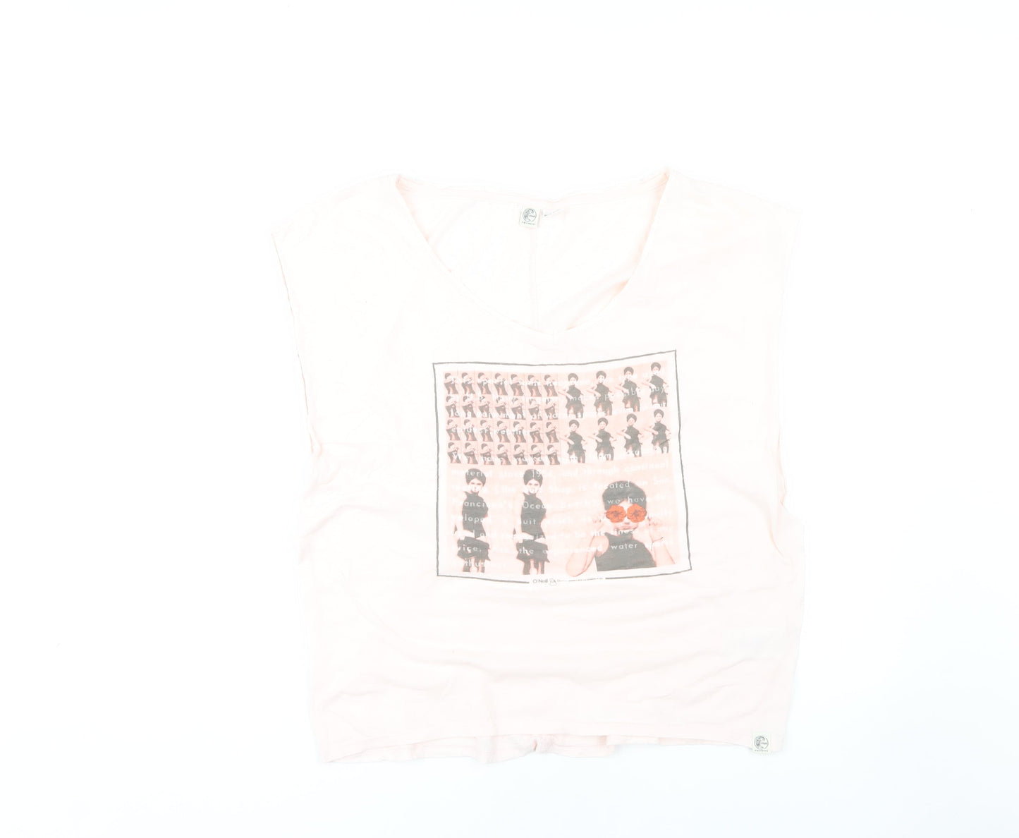 Womens UK Size L O'Neill Pink Basic T-Shirt