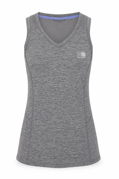Womens UK Size 8 Karrimor Grey Gym & Training Running & Jogging Tank